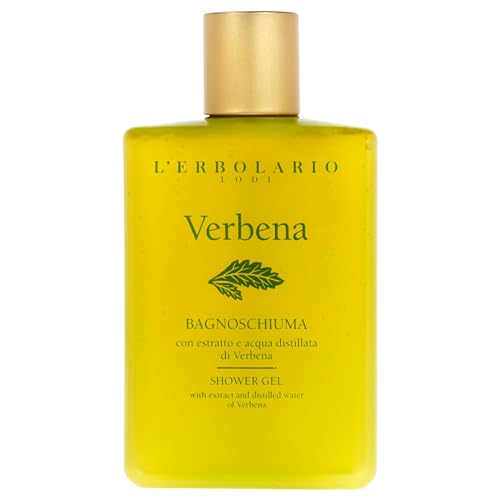L'Erbolario Verbena Shower Gel – Toning & Revitalizing Body Wash with Citrus & Floral Scent, 8.4 oz