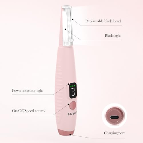 Sonic Dermaplaning Tool for Women - Facial Hair Remover Pink Variation