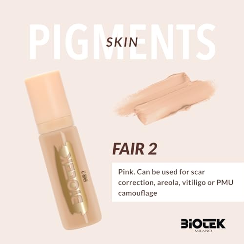 Skin Pigment for PMU and Scars Cover - Made in Italy - Color Fair 2 0.50 Fl Oz (Pack of 1)