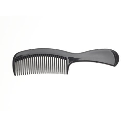 Medline Adult Plastic Mini Comb with Handle, 6.5", Black (Pack of 144)