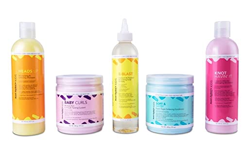 Kids Hair Care Bundle with Natural Herbal Ingredients – Detangler & Nourishing Set