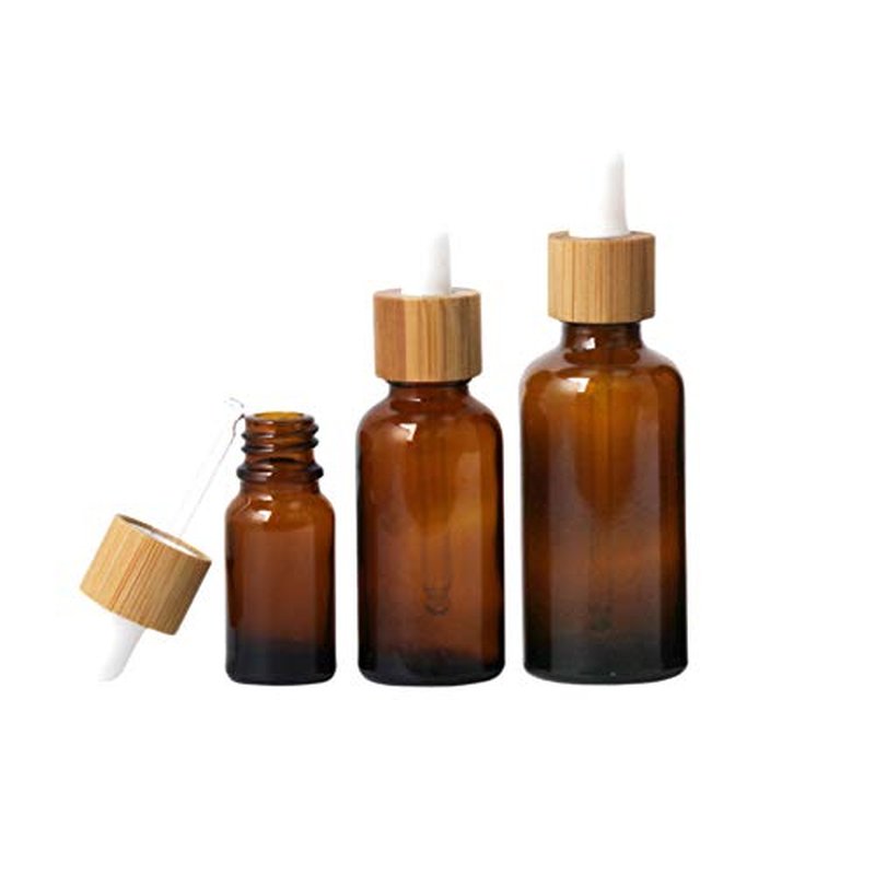 8 Pcs Amber Glass Dropper Bottles,Essential Oil Bottles Perfume Sample Vials With Glass Eye Dropper And Gold Lids Funnel&Pipettes Included (15ml/0.5oz)