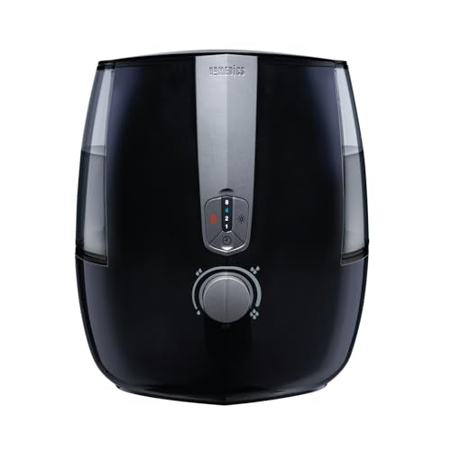 Large Top-Fill Humidifier with Warm & Cool Mist, Night Light, Essential Oil Pads