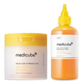 medicube Kojic Acid Clarity Duo for Troubled Skin: Kojic Acid Turmeric Clarifying Pad and Kojic Acid Turmeric Smoothing Toner for face & Body