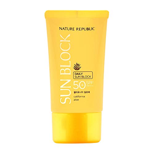 Natural Aloe Sun Block SPF50+ PA++++ - Daily Sun Protection for Sensitive Skin