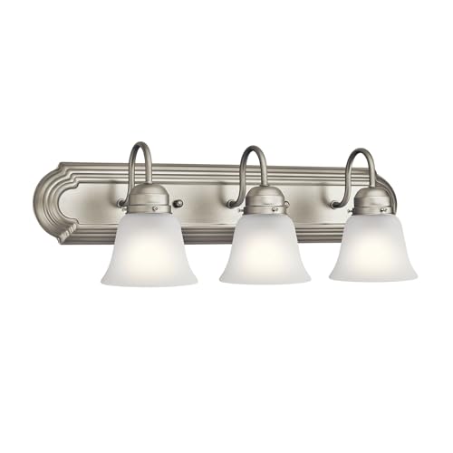 Kichler 3-Light Bathroom Vanity Light - Brushed Nickel 24 Inch