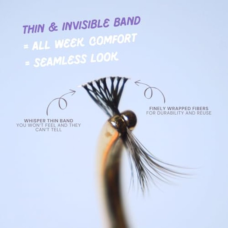 Happy Hour Silk Cluster Lashes - Natural Fluffiness, Waterproof & Sweatproof, Handmade For Sensitive Eyes, 100% Korean PBT Silk - 8mm, 10mm, 12mm, 14mm (10MM)