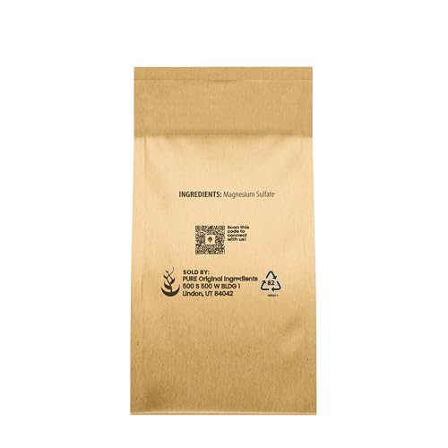 Pure Original Ingredients Epsom Salt 10Lb Bulk Pack for Bath & DIY Projects
