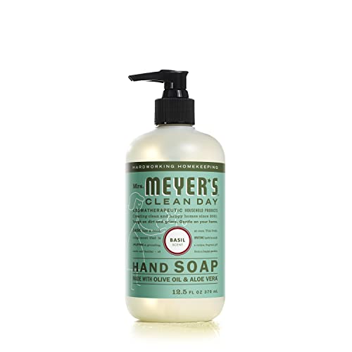 Mrs. Meyer's Herbal Citrus Bloom Hand Soap Bundle 12.5 Fl Oz x 4 - Lemon Verbena, Lavender, Basil & Honeysuckle