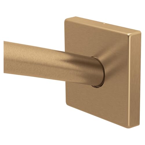Moen Triva Bronzed Gold Adjustable Curved Shower Curtain Rod 48-72 Inch
