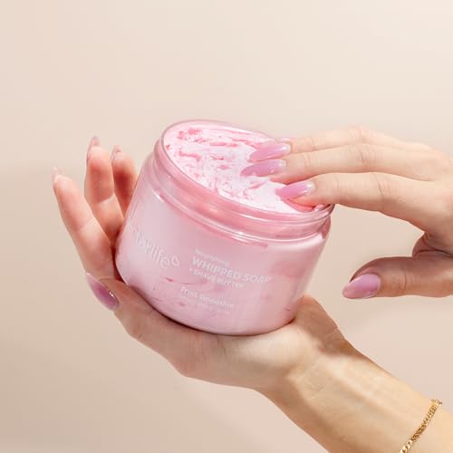 Whipped Soap and Shave Butter - Vegan, Moisturizing, 10oz Fruit Smoothie