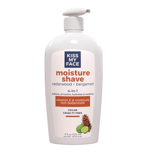 Moisture Shave 4-in-1 Shaving Cream for All Skin Types - Cedarwood & Bergamot - Pack of 2