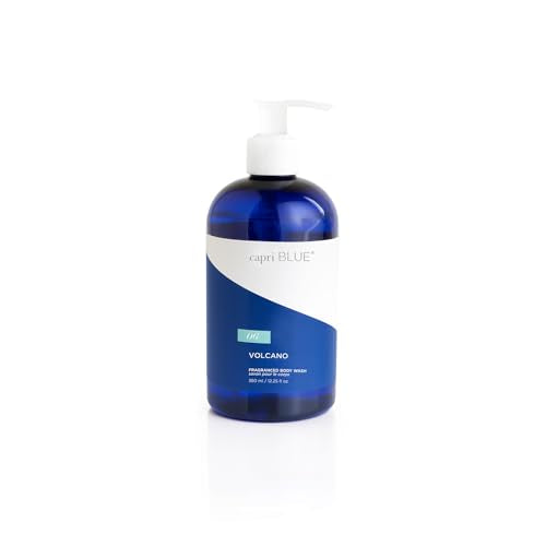 Volcano Capri Blue Body Wash - Citrus & Sugar Scented Moisturizing Liquid Soap - 12 oz - Vegan & Sulfate-Free