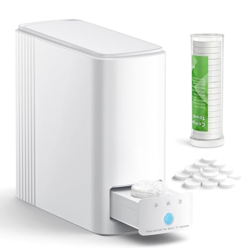 Hot Towel Dispenser Machine for Face with Fast Heating & Voice Reminder - Includes 20 Towels