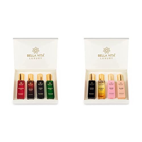 Luxury Men's & Women's Mini Perfume Set - 8 Travel-Ready Fragrances, Woody Floral Citrus Oud Vanilla Musk