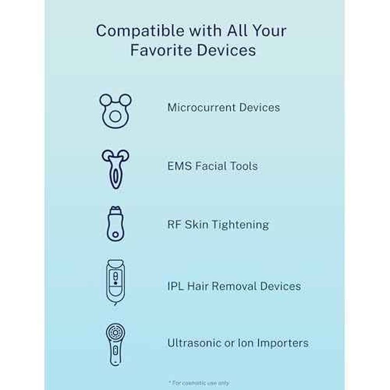 10oz Microcurrent Conductive Gel ? Hydrating Gel with Hyaluronic Acid & Aloe Vera ? Fragrance-Free, Paraben-Free, Non-Irritating