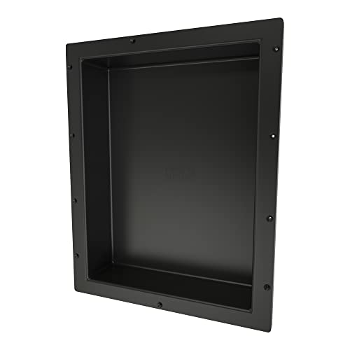 Recessed Shower Niche with Shelf - 20 x 16 Inches - Black - Variation of THIS listing