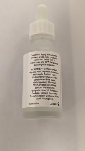 Glycolic Acid 10% Serum for Skin Texture & Anti-Aging - Vegan & Gluten-Free - 1 oz