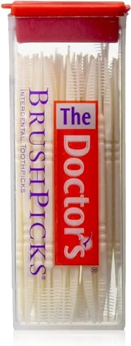 Interdental Toothpicks with Soft Rubber Bristles & Dental Picks - 120 Count Pack of 11