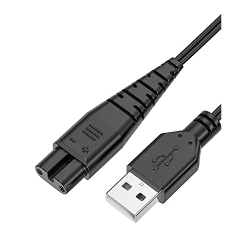 Vancle USB Charger Cable for Hatteker, Shaver Charger Cable Compatible with Hatteker RFC-588 RFC-589 RFC-690 RFC-692 RFC-696 RSCX-7856 RSCX-9598 1.5m