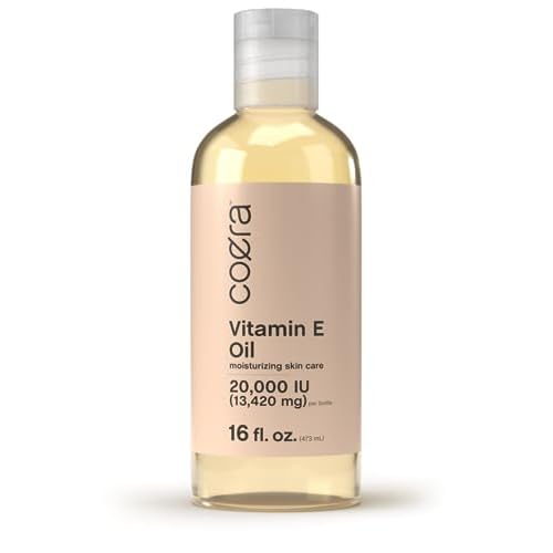 Coera Vitamin E Oil | 20,000 IU | 16 fl oz | Moisturizing & Hydrating for Skin, Face, Hands and Body | Free of Parabens, SLS, & Fragrances