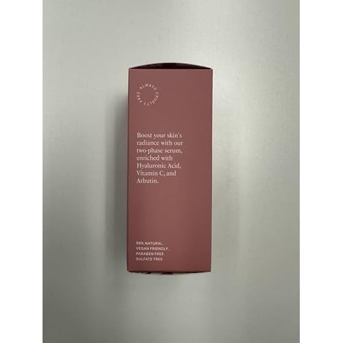 VASANTI Glow Boosting Brightening Serum ? Vitamin C Face Serum with Arbutin, Bearberry & Antioxidants for Radiant Complexion, Even Skin Tone, Dark Spot Reduction & Hydrated, Glowing Skin ? 30mL