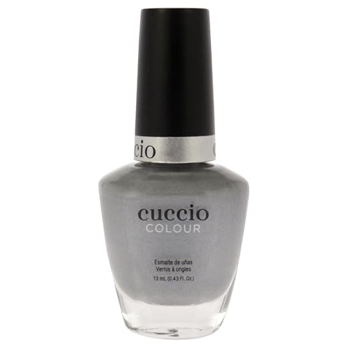 Cuccio Colour Nail Polish - Explorateur - Nail Lacquer for Manicures & Pedicures, Full Coverage - Quick Drying, Long Lasting, High Shine - Cruelty, Gluten, Formaldehyde & 10 Free - 0.43 oz, Gray, CCPL1236