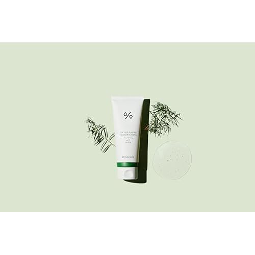 Dr.Ceuracle by leegeehaam Tea Tree Purifine Cleansing Foam (150ml / 5.07 fl. oz.) - Gel to Foam Mild Soothing Daily Cleanser with Fine Bubbles, Sebum Reducing and Hydrating for Sensitive Skin