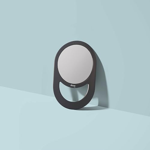 Diane Professional Quality Hand Mirror, Single Sided Hand Held Mirror, Lightweight Portable Mirror with Handle, Ideal for Makeup, Shaving, & Everyday Beauty, Compact Size for Travel ? 7.5" Diameter