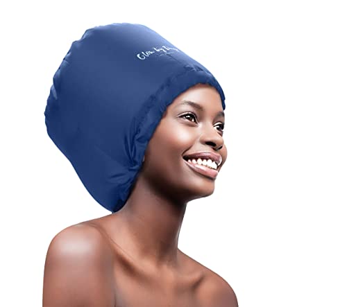 Glow by Daye Large Bonnet Hair Dryer Attachment, Adjustable, Fast Drying, Navy