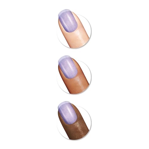 Sally Hansen Insta-Dri Galactic Nail Polish | Quick Dry, Long Lasting, Streak-Free Shine | Semi-Opaque, Shimmery | 110 Ne-Blue-la | Holographic Blue-Purple Nail Color