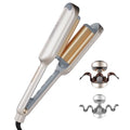 Elegant Gold 1.25 Inch Beach Waves Curling Iron Hair Curler - TYMO ROVY