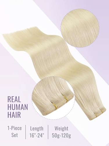 Fshine Butterfly Hair Extensions 50g 22 Inch Platinum Blonde - Variation 1.2 #60