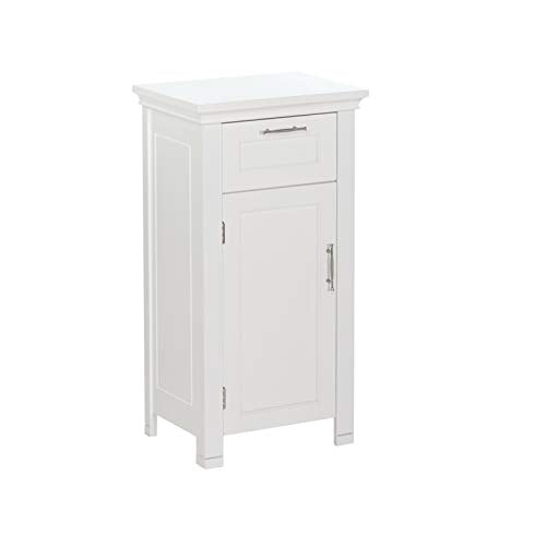 Floor Storage Cabinet with Single Door - White, Somerset Collection - RiverRidge