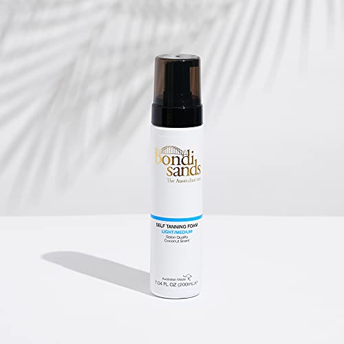 Bondi Sands Light/Medium Self Tanning Foam Value Kit | Includes 2 Lightweight Sunless Tan Foams + 1 Application Mitt for a Flawless Finish ($54 Value)