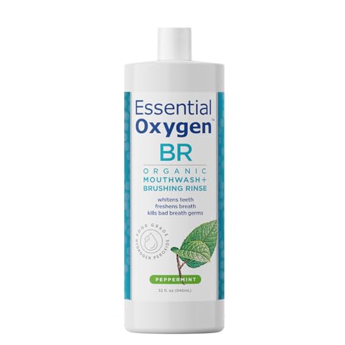 Peppermint Organic Mouthwash - All Natural & Fresh Breath, 32 Fl Oz