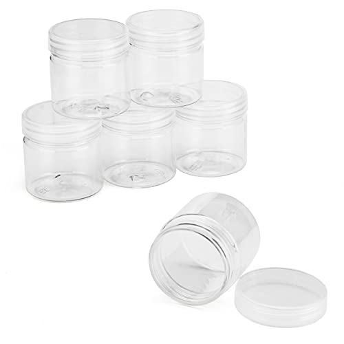 70 Pack 2oz Clear Plastic Bead & Sample Storage Containers with Lids