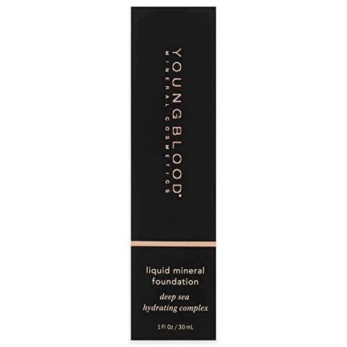 Youngblood Liquid Mineral Foundation Sun Kissed 1 Fl Oz - Dewy, Full Coverage, Vegan