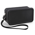 Silicone Makeup Bag, Portable Makeup Brush Holder, Travel Cosmetic Bag Versatile Zipper Pouch For Women (Black)