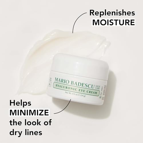 Mario Badescu Eye Cream for Dark Circles and Puffiness ? Hyaluronic, Caffeine or Glycolic ? Hydrating, Firming and Anti Aging Overnight Under Eye Care Treatment for Fine Lines and Wrinkles