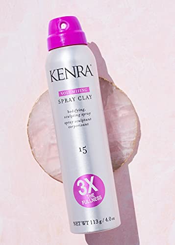 Kenra Volumizing Spray Clay 15 - Bodifying Texture & Fullness Spray, 4oz Pack of 2