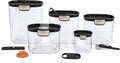ProKeeper+ Black Airtight Food Storage Container Set – 9-Piece Kitchen Organization