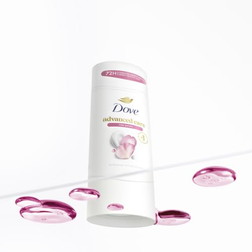 Dove Advanced Care Rose Petals Antiperspirant Deodorant Stick Pack of 4 - 2.6 oz