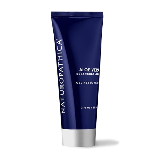 Naturopathica Aloe Vera Cleansing Gel - 2 Fl Oz, Gentle Hydrating Face Wash for All Skin Types