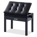 Adjustable Piano Bench with Storage, Padded Seat 22x13.4 Inches