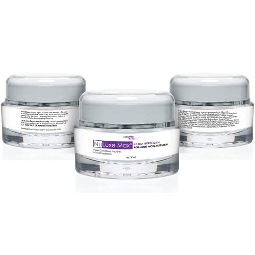 Nuluxe Max Ageless Moisturizer Anti-Aging Cream - Extra Strength Face & Eye Night Help Support Your Skin To Restore Maintain Youthful Appearance, 1 Ounce (Pack of 1)