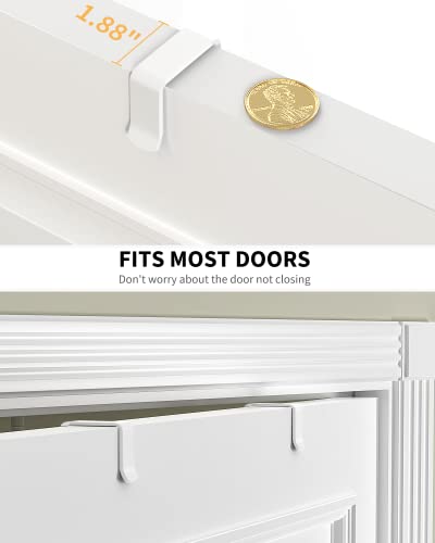 Moforoco 9-Tier Over-The-Door Pantry Organizer - Pack of 2, White, Kitchen & Home Storage