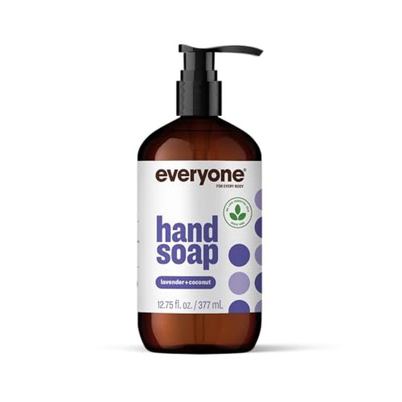 Everyone Liquid Hand Soap, 12.75 Ounce (Pack of 1), Lavender and Coconut, made with Essential Oils for kitchen and bathroom