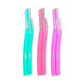 Lindo Brow Razor - Eyebrow Razor & Dermaplaning Tool, Multipurpose, Exfoliation, Face and Peach Fuzz facial Hair Removal dermaplane (6pcs)