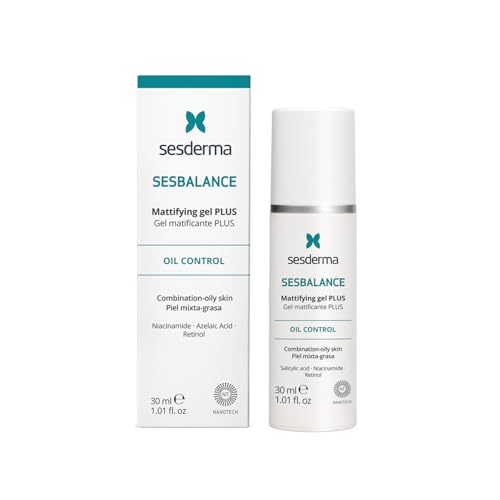 Sesderma SESBALANCE Mattifying Gel Plus | Acne-Prone Skin | Oil Control | Combination Skin, 1.0 fl oz